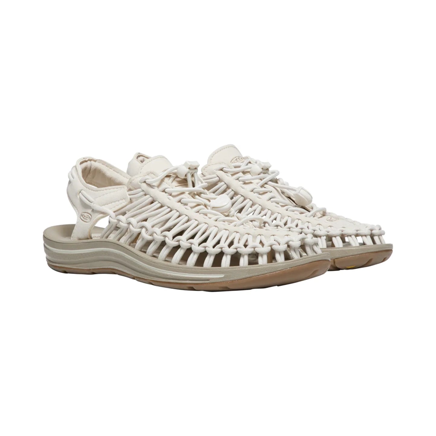 WOMEN UNEEK FLAT SANDALS WHITE CAP/CORNSTALK - Sole Therapy